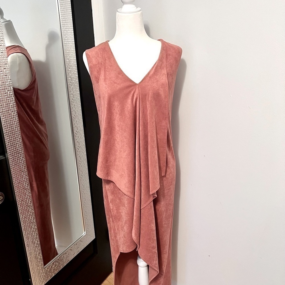 Bcbgmaxazria Tara Cascade Ruffle Asymmetrical High Low Dress Size XS